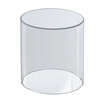 Azar Displays 8"W x 10"H Clear Acrylic Cylinder 556810